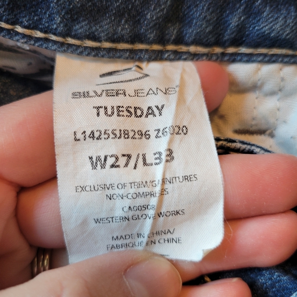 Silver Tuesday Low Rise Flare Denim Jeans - Picture 11 of 12